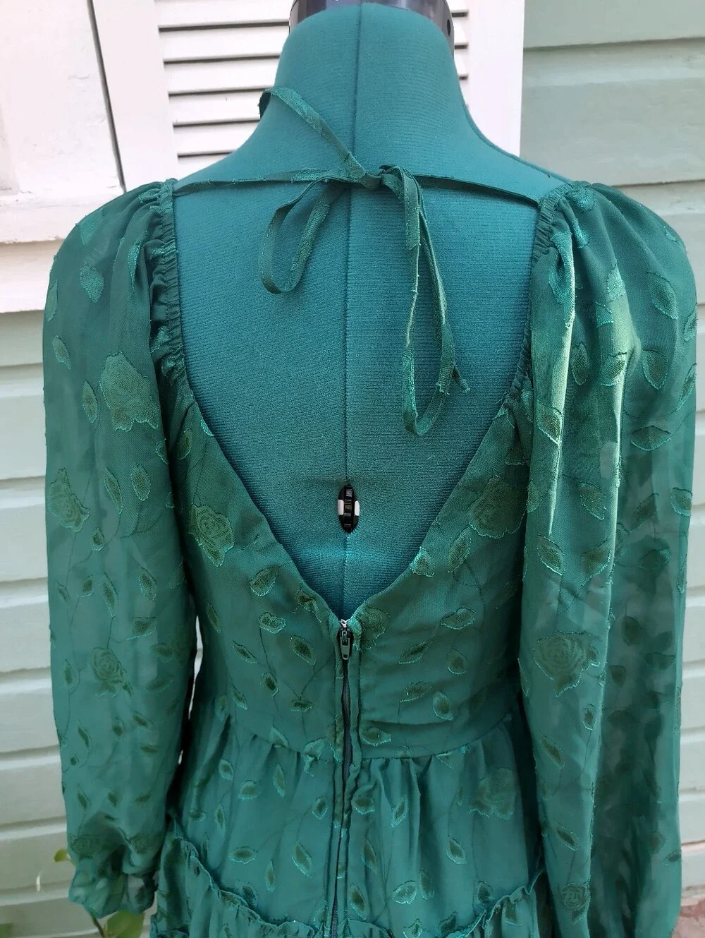 Alter'd State Forest Long-Sleeve Tiered Dress - Picture 4 of 6